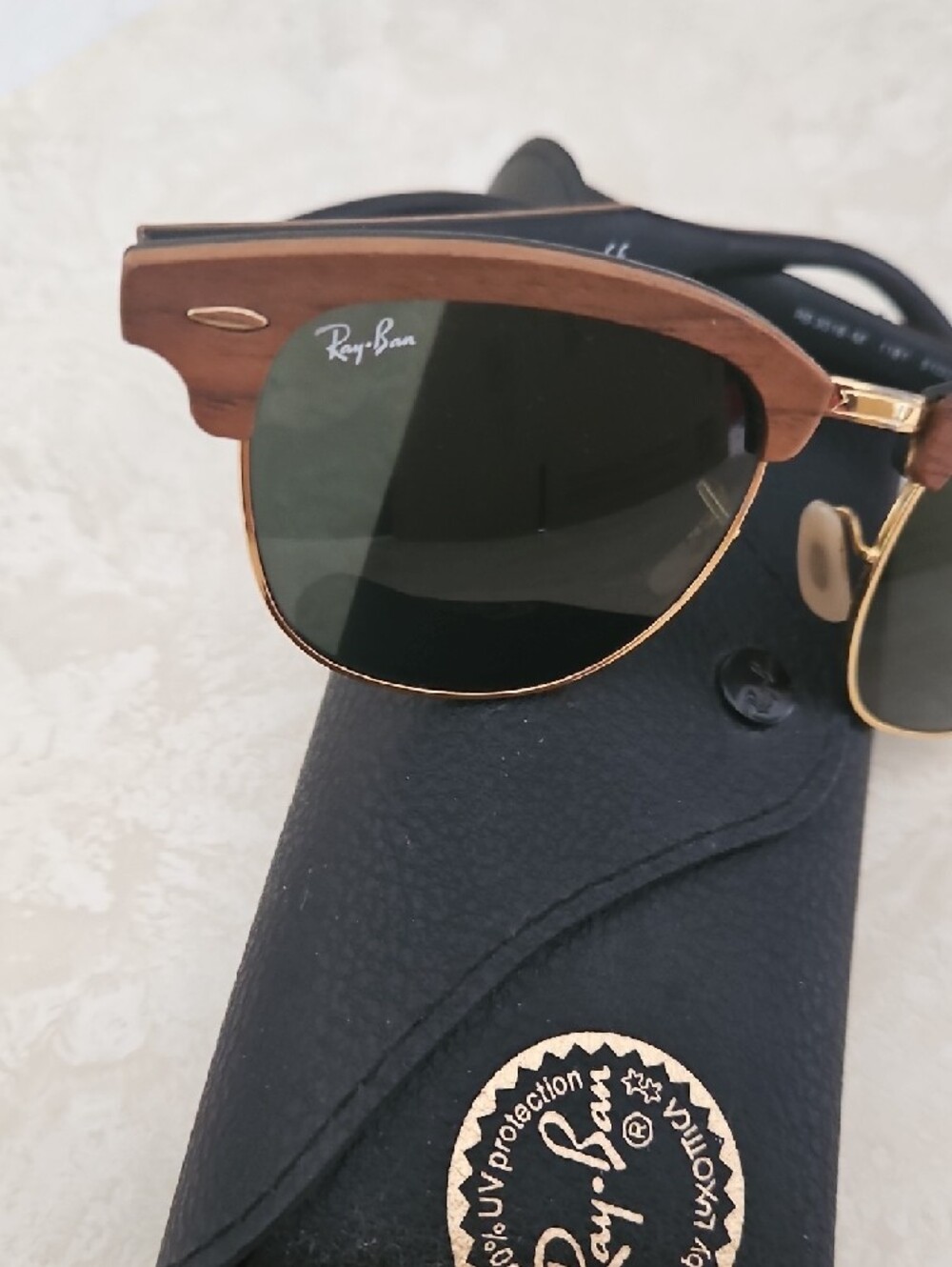 Ray-Ban Clubmaster Wood Sunglasses. - Picture 3 of 11